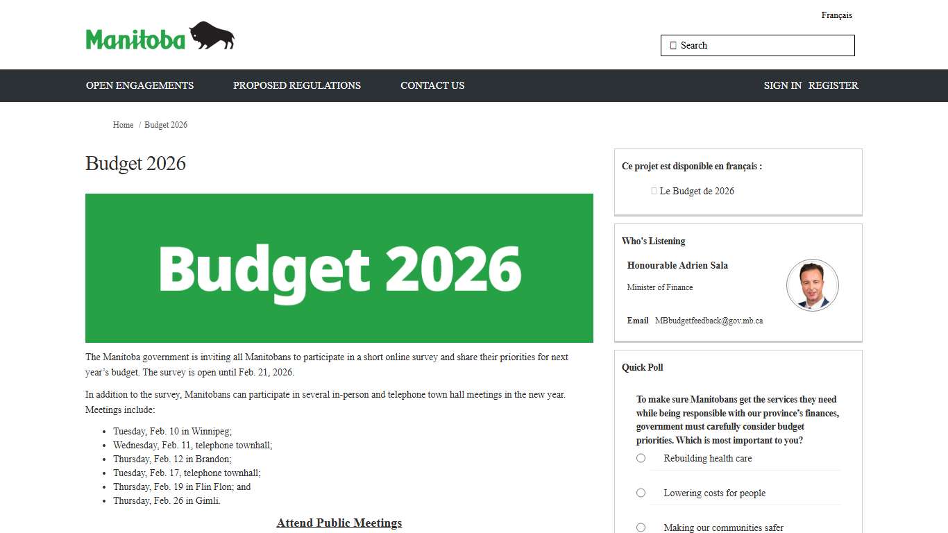 Budget 2026 | EngageMB